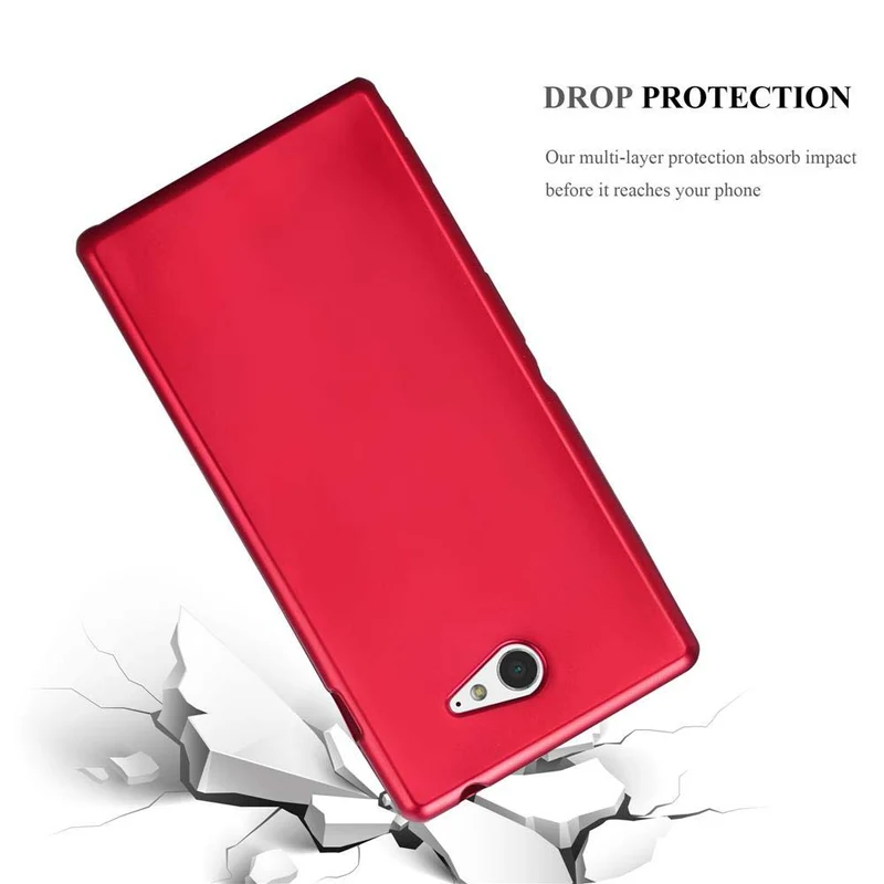 Cadorabo Hülle kompatibel mit Sony Xperia M2 / M2 AQUA Schutzhülle aus flexiblem TPU Silikon