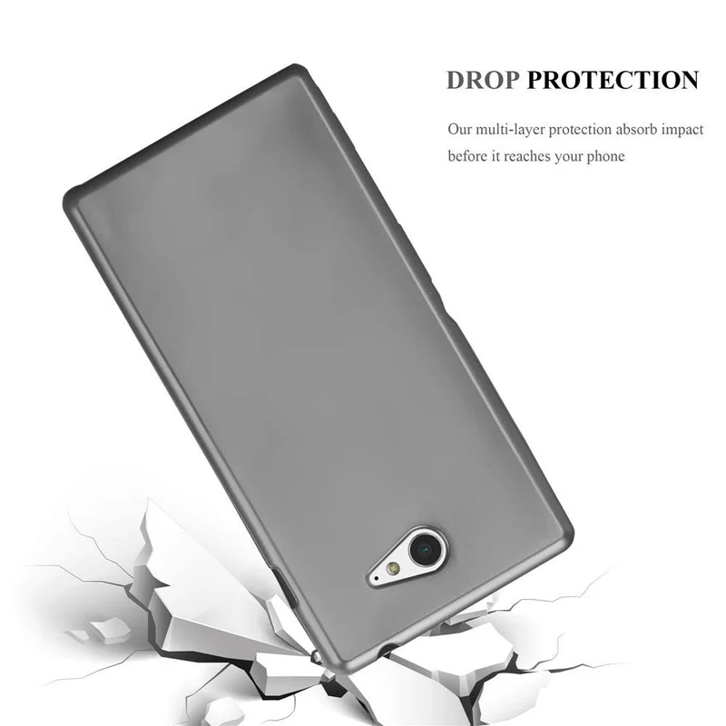 Cadorabo Hülle kompatibel mit Sony Xperia M2 / M2 AQUA Schutzhülle aus flexiblem TPU Silikon