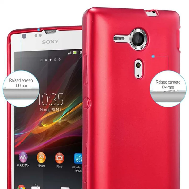Cadorabo Hülle kompatibel mit Sony Xperia SP Schutzhülle aus flexiblem TPU Silikon