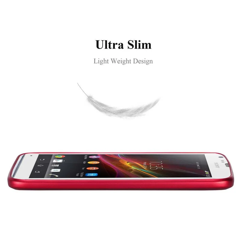 Cadorabo Hülle kompatibel mit Sony Xperia SP Schutzhülle aus flexiblem TPU Silikon