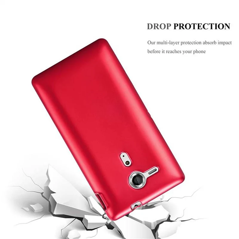 Cadorabo Hülle kompatibel mit Sony Xperia SP Schutzhülle aus flexiblem TPU Silikon