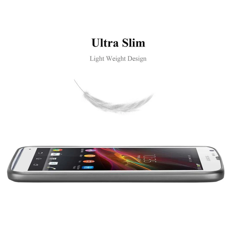 Cadorabo Hülle kompatibel mit Sony Xperia SP Schutzhülle aus flexiblem TPU Silikon