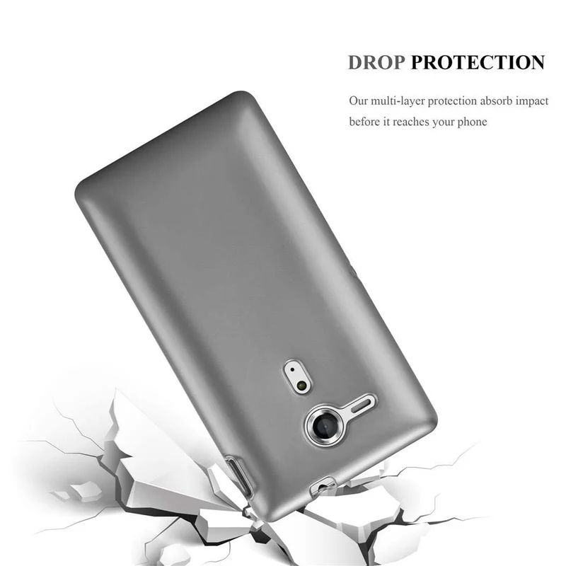 Cadorabo Hülle kompatibel mit Sony Xperia SP Schutzhülle aus flexiblem TPU Silikon