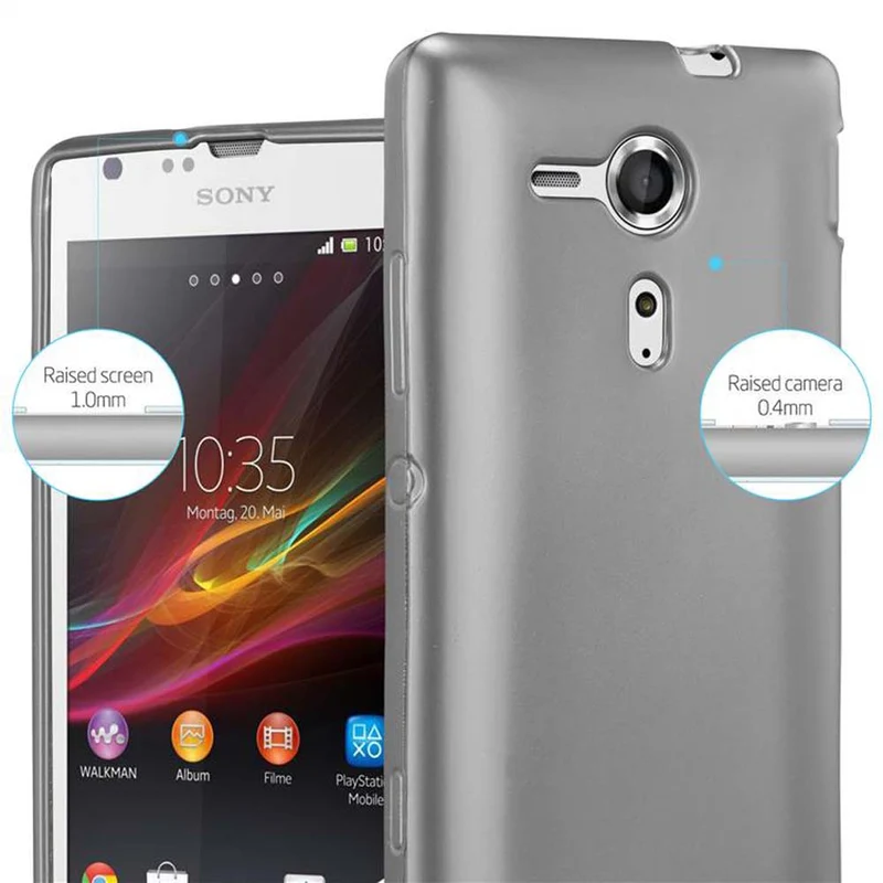 Cadorabo Hülle kompatibel mit Sony Xperia SP Schutzhülle aus flexiblem TPU Silikon