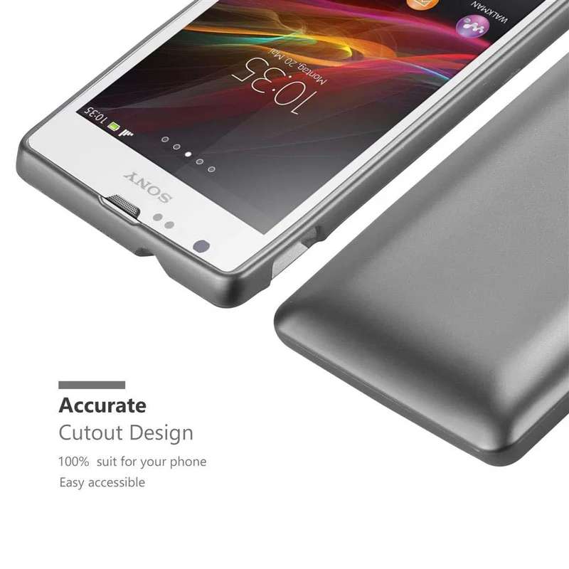 Cadorabo Hülle kompatibel mit Sony Xperia SP Schutzhülle aus flexiblem TPU Silikon