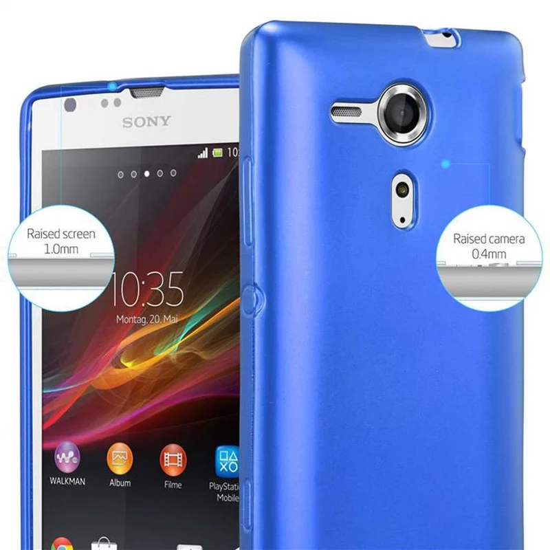 Cadorabo Hülle kompatibel mit Sony Xperia SP Schutzhülle aus flexiblem TPU Silikon