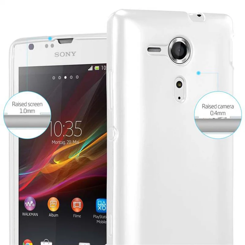 Cadorabo Hülle kompatibel mit Sony Xperia SP Schutzhülle aus flexiblem TPU Silikon