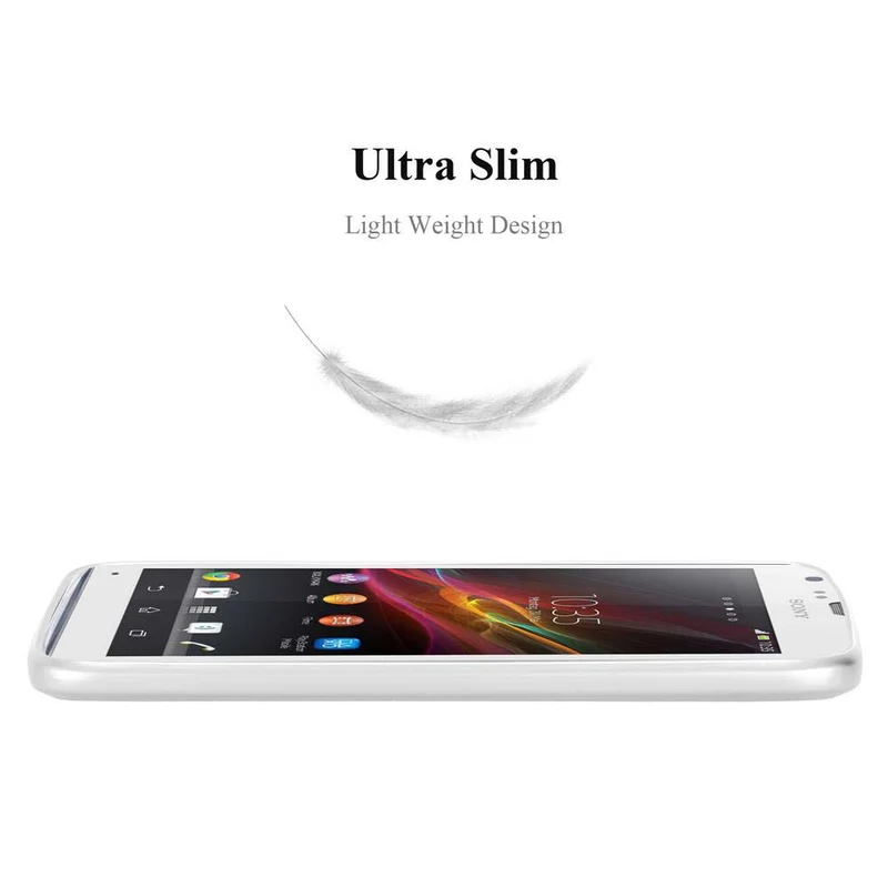 Cadorabo Hülle kompatibel mit Sony Xperia SP Schutzhülle aus flexiblem TPU Silikon
