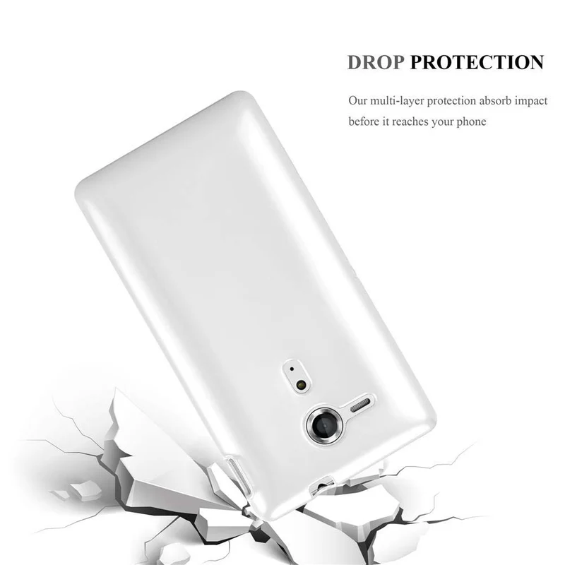 Cadorabo Hülle kompatibel mit Sony Xperia SP Schutzhülle aus flexiblem TPU Silikon
