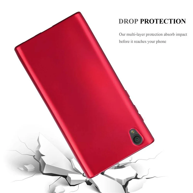 Cadorabo Hülle kompatibel mit Sony Xperia L1 Schutzhülle aus flexiblem TPU Silikon