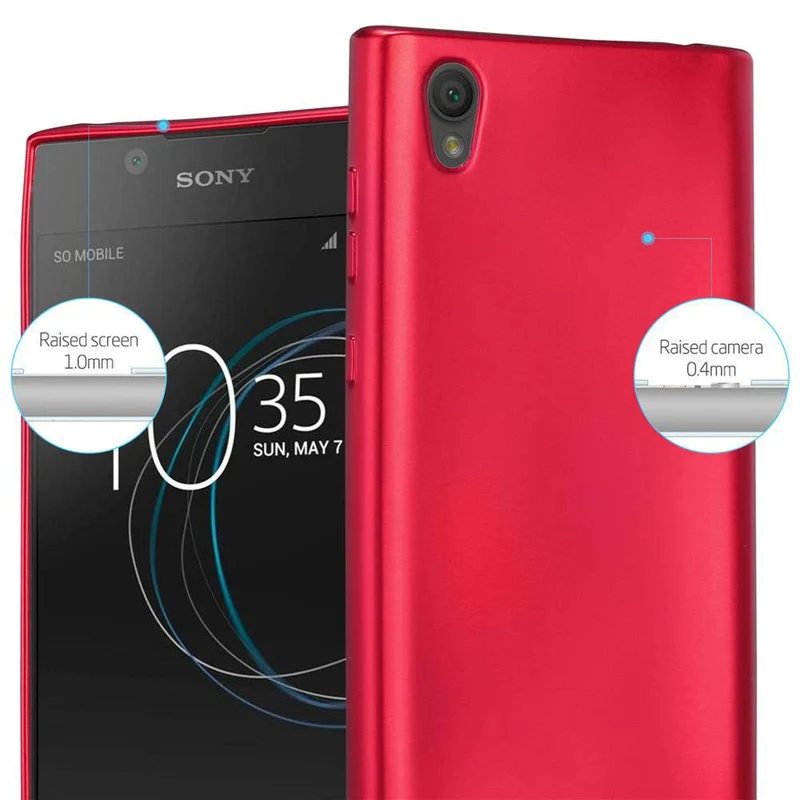 Cadorabo Hülle kompatibel mit Sony Xperia L1 Schutzhülle aus flexiblem TPU Silikon