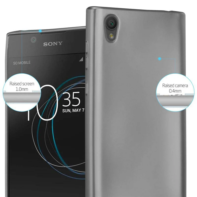 Cadorabo Hülle kompatibel mit Sony Xperia L1 Schutzhülle aus flexiblem TPU Silikon