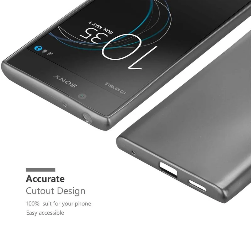Cadorabo Hülle kompatibel mit Sony Xperia L1 Schutzhülle aus flexiblem TPU Silikon