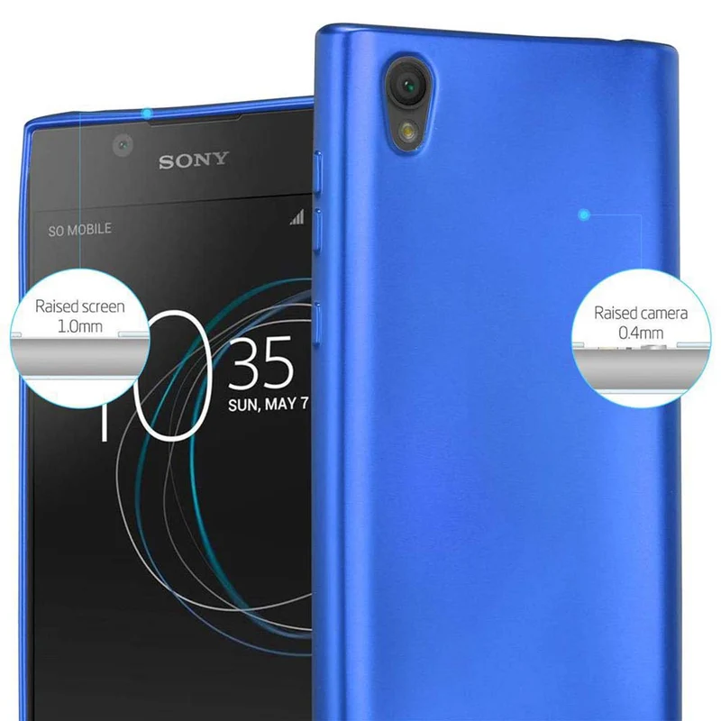 Cadorabo Hülle kompatibel mit Sony Xperia L1 Schutzhülle aus flexiblem TPU Silikon