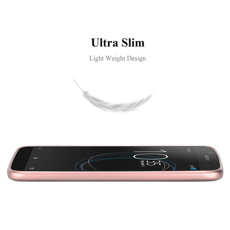 Cadorabo Hülle kompatibel mit Sony Xperia L1 Schutzhülle aus flexiblem TPU Silikon