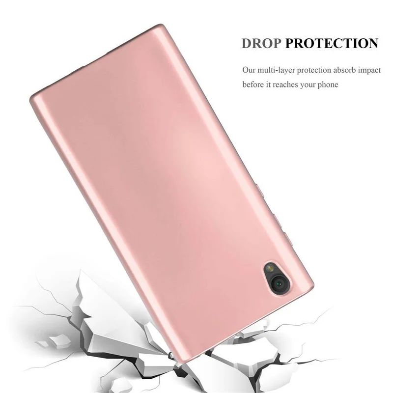 Cadorabo Hülle kompatibel mit Sony Xperia L1 Schutzhülle aus flexiblem TPU Silikon
