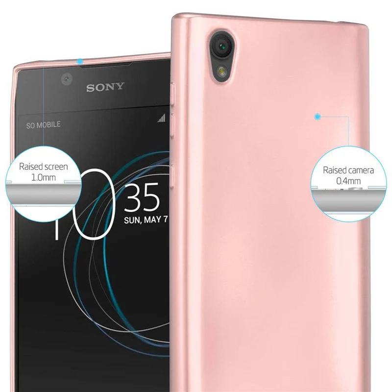 Cadorabo Hülle kompatibel mit Sony Xperia L1 Schutzhülle aus flexiblem TPU Silikon