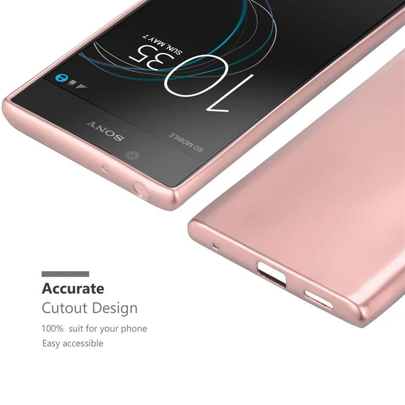 Cadorabo Hülle kompatibel mit Sony Xperia L1 Schutzhülle aus flexiblem TPU Silikon