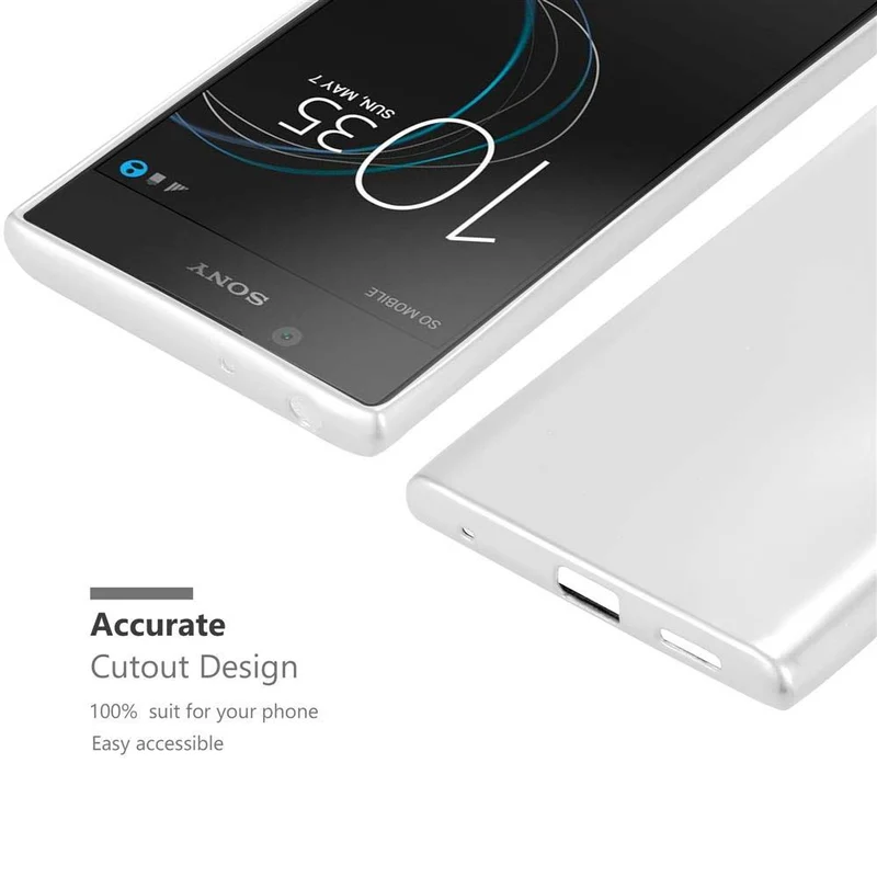 Cadorabo Hülle kompatibel mit Sony Xperia L1 Schutzhülle aus flexiblem TPU Silikon