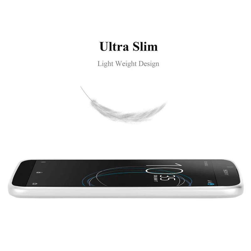 Cadorabo Hülle kompatibel mit Sony Xperia L1 Schutzhülle aus flexiblem TPU Silikon