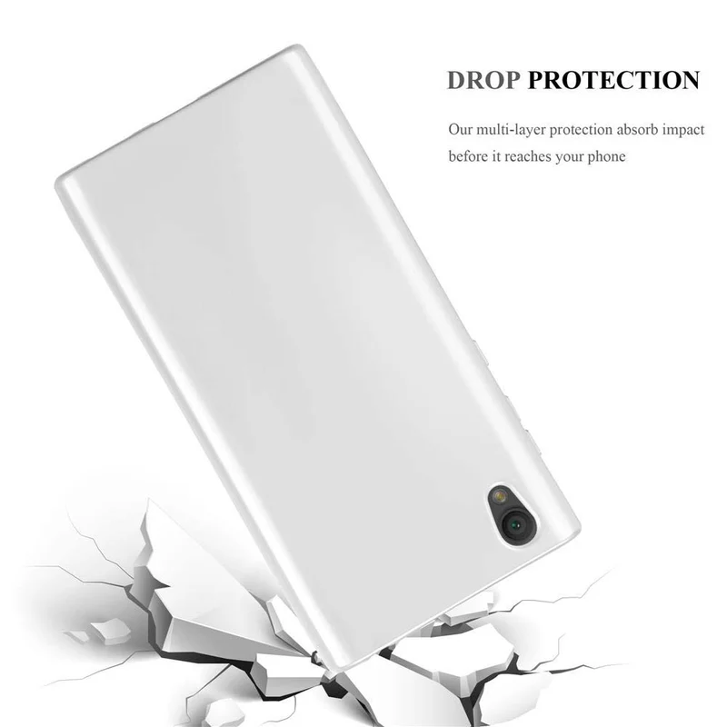 Cadorabo Hülle kompatibel mit Sony Xperia L1 Schutzhülle aus flexiblem TPU Silikon
