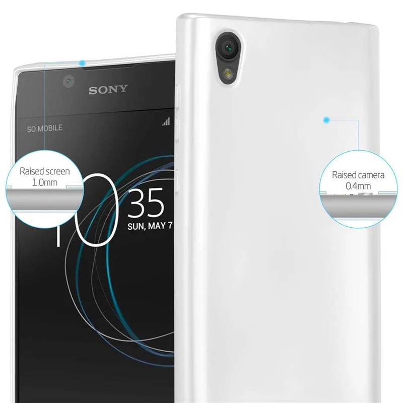 Cadorabo Hülle kompatibel mit Sony Xperia L1 Schutzhülle aus flexiblem TPU Silikon
