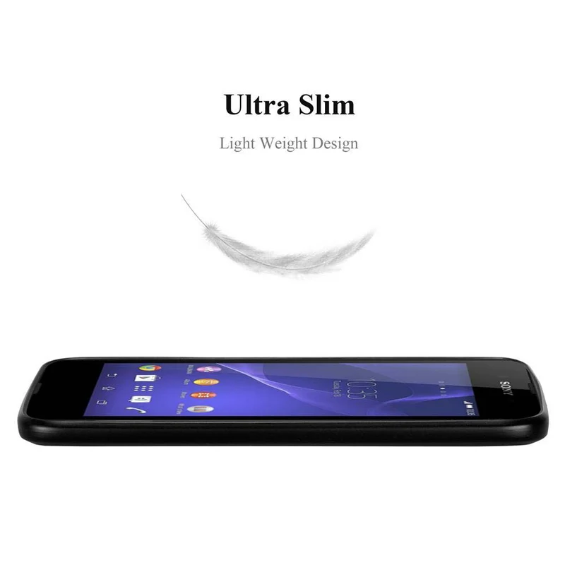 Cadorabo Hülle kompatibel mit Sony Xperia E3 Schutzhülle aus flexiblem TPU Silikon