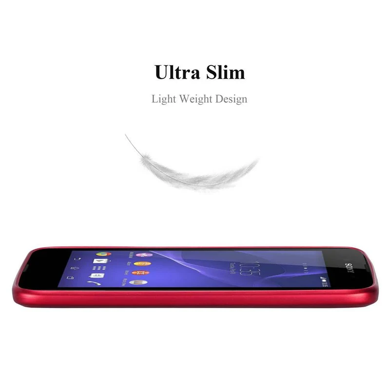 Cadorabo Hülle kompatibel mit Sony Xperia E3 Schutzhülle aus flexiblem TPU Silikon