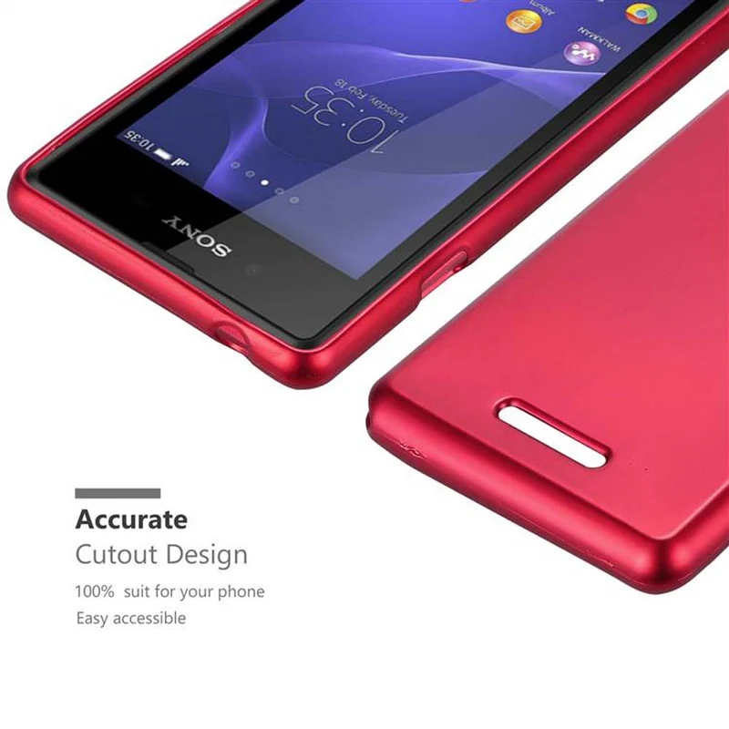 Cadorabo Hülle kompatibel mit Sony Xperia E3 Schutzhülle aus flexiblem TPU Silikon