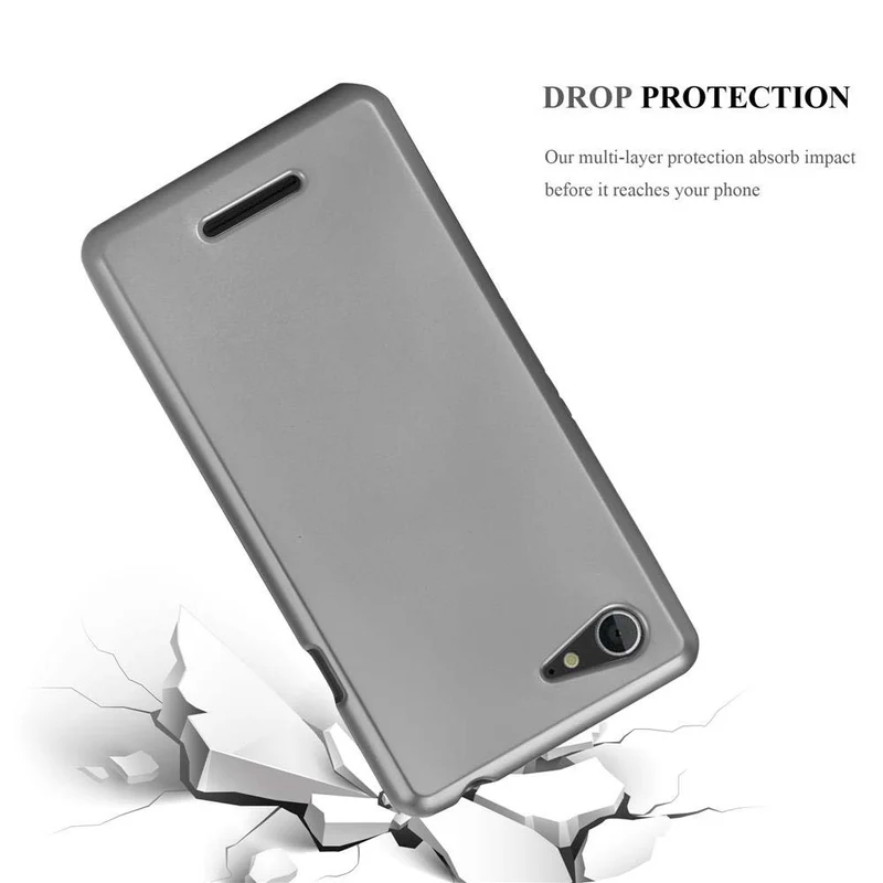 Cadorabo Hülle kompatibel mit Sony Xperia E3 Schutzhülle aus flexiblem TPU Silikon