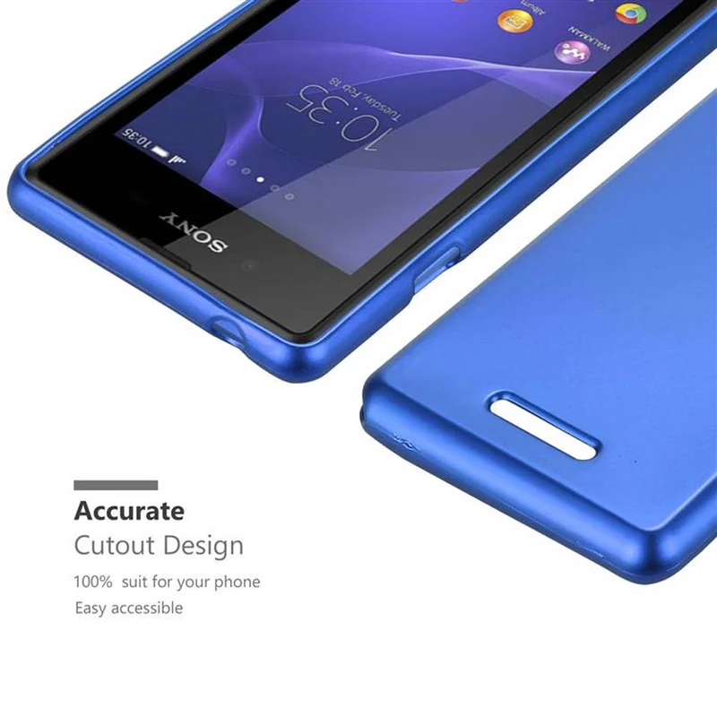 Cadorabo Hülle kompatibel mit Sony Xperia E3 Schutzhülle aus flexiblem TPU Silikon