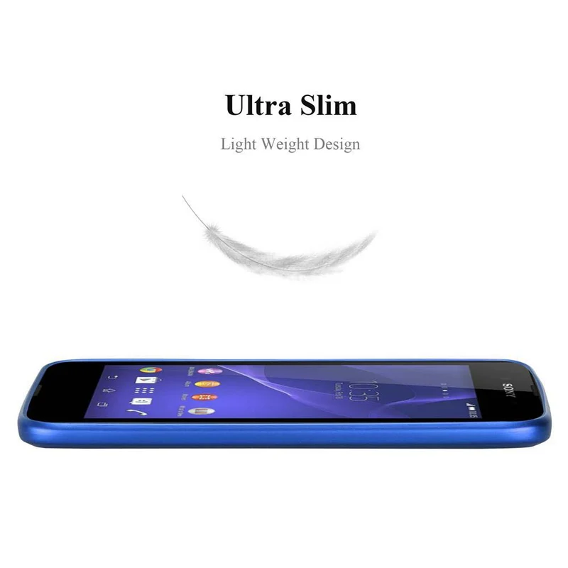 Cadorabo Hülle kompatibel mit Sony Xperia E3 Schutzhülle aus flexiblem TPU Silikon