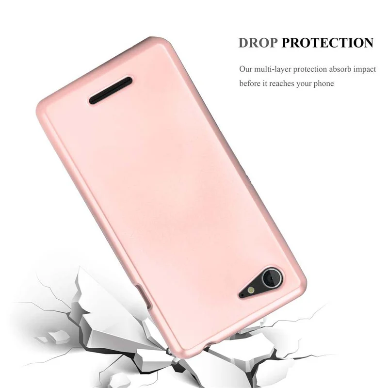Cadorabo Hülle kompatibel mit Sony Xperia E3 Schutzhülle aus flexiblem TPU Silikon