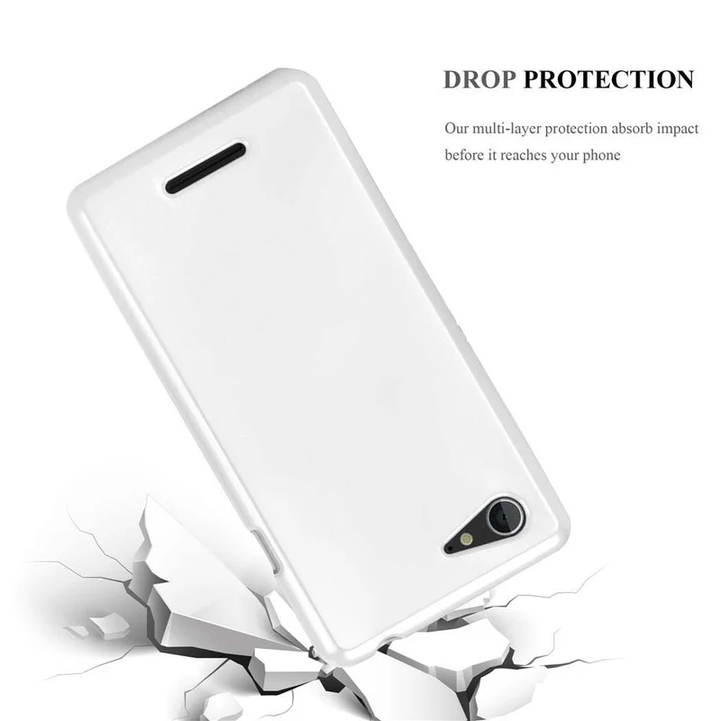 Cadorabo Hülle kompatibel mit Sony Xperia E3 Schutzhülle aus flexiblem TPU Silikon