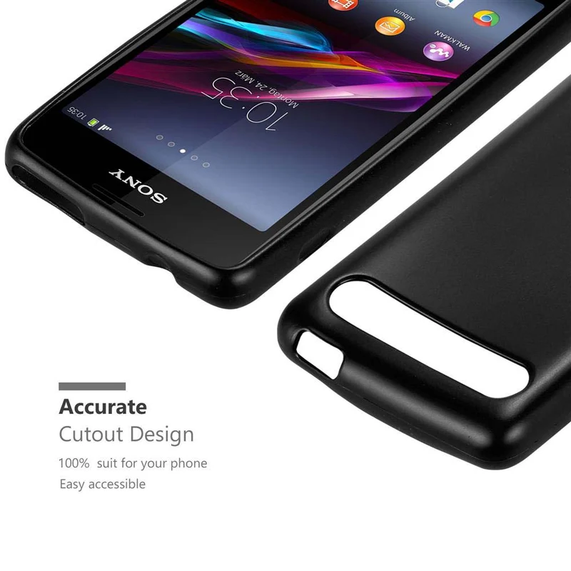 Cadorabo Hülle kompatibel mit Sony Xperia E1 Schutzhülle aus flexiblem TPU Silikon