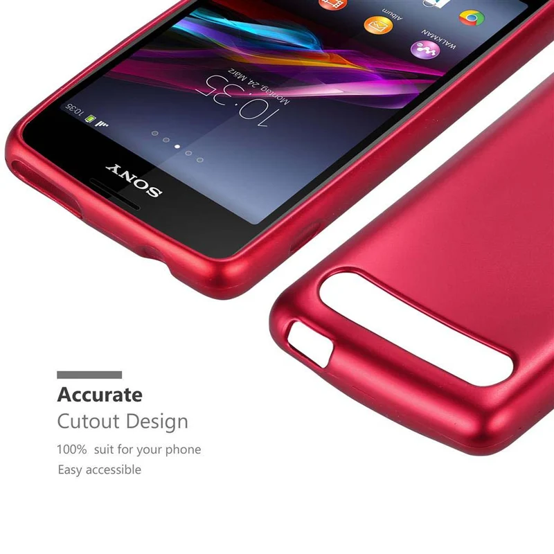 Cadorabo Hülle kompatibel mit Sony Xperia E1 Schutzhülle aus flexiblem TPU Silikon