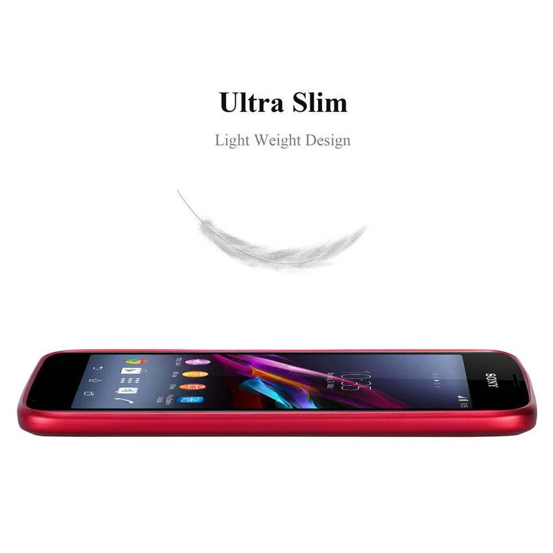 Cadorabo Hülle kompatibel mit Sony Xperia E1 Schutzhülle aus flexiblem TPU Silikon