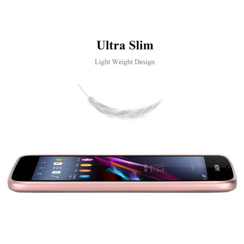 Cadorabo Hülle kompatibel mit Sony Xperia E1 Schutzhülle aus flexiblem TPU Silikon