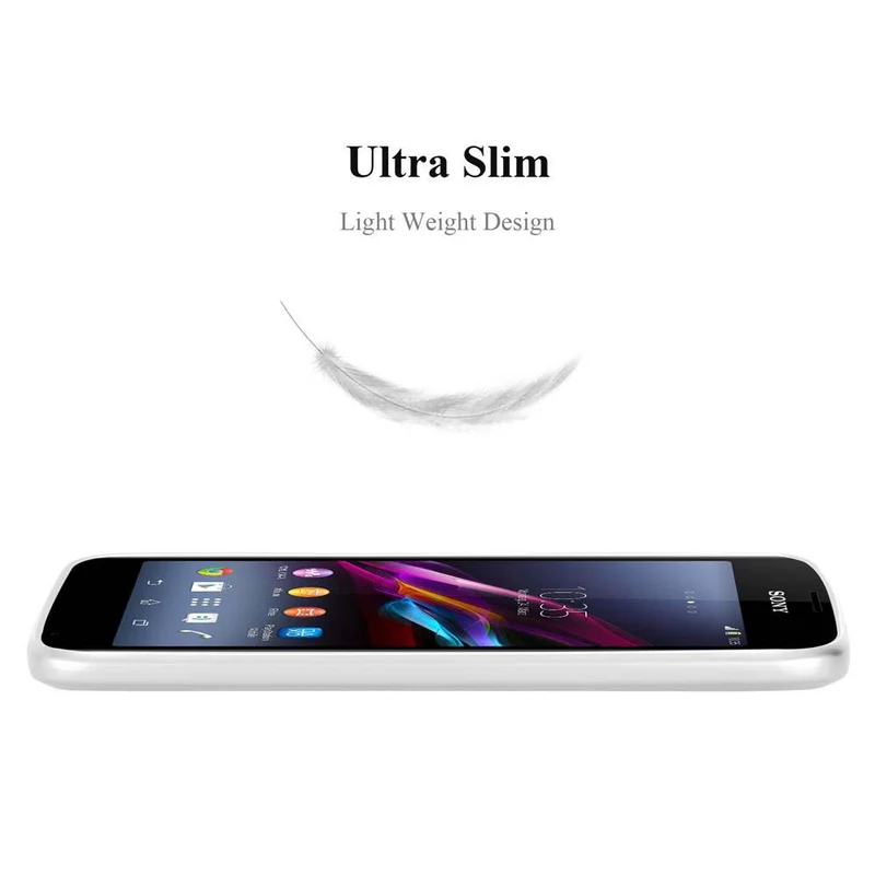 Cadorabo Hülle kompatibel mit Sony Xperia E1 Schutzhülle aus flexiblem TPU Silikon