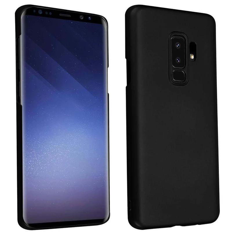 Cadorabo Hülle kompatibel mit Samsung Galaxy S9 PLUS Hard Case Schutzhülle in Metall Optik gegen Kratzer und Stöße