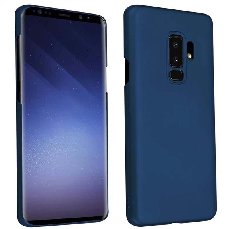 Cadorabo Hülle kompatibel mit Samsung Galaxy S9 PLUS Hard Case Schutzhülle in Metall Optik gegen Kratzer und Stöße