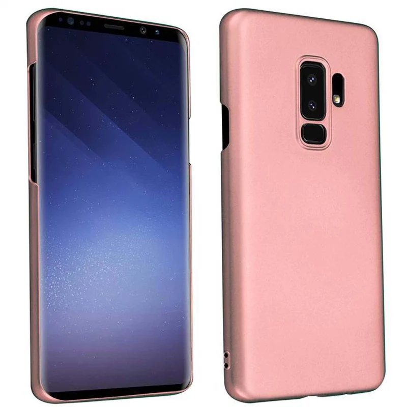 Cadorabo Hülle kompatibel mit Samsung Galaxy S9 PLUS Hard Case Schutzhülle in Metall Optik gegen Kratzer und Stöße