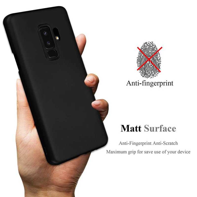 Cadorabo Hülle kompatibel mit Samsung Galaxy S9 PLUS Hard Case Schutzhülle in Metall Optik gegen Kratzer und Stöße