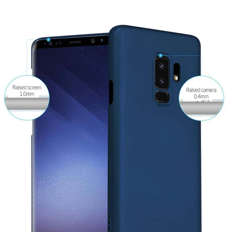 Cadorabo Hülle kompatibel mit Samsung Galaxy S9 PLUS Hard Case Schutzhülle in Metall Optik gegen Kratzer und Stöße
