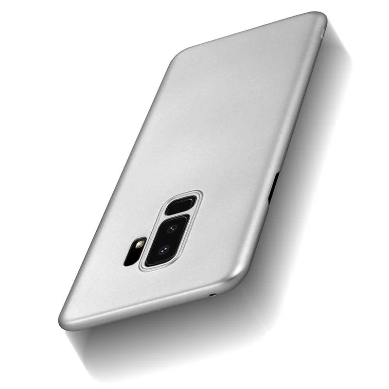 Cadorabo Hülle kompatibel mit Samsung Galaxy S9 PLUS Hard Case Schutzhülle in Metall Optik gegen Kratzer und Stöße
