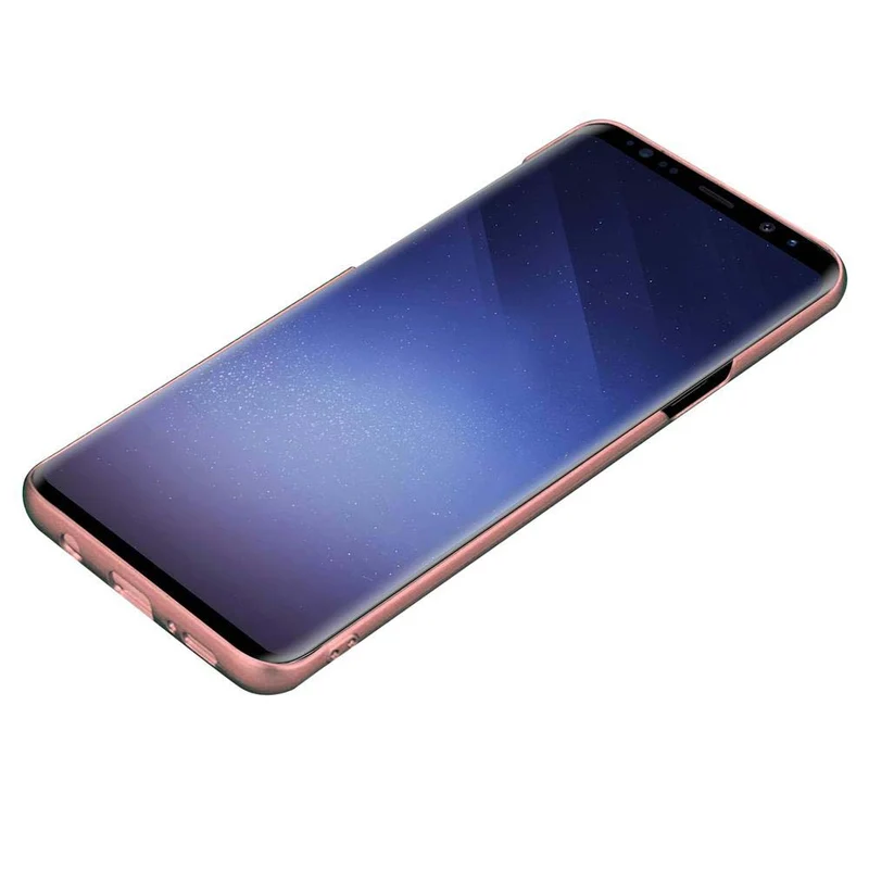 Cadorabo Hülle kompatibel mit Samsung Galaxy S9 PLUS Hard Case Schutzhülle in Metall Optik gegen Kratzer und Stöße