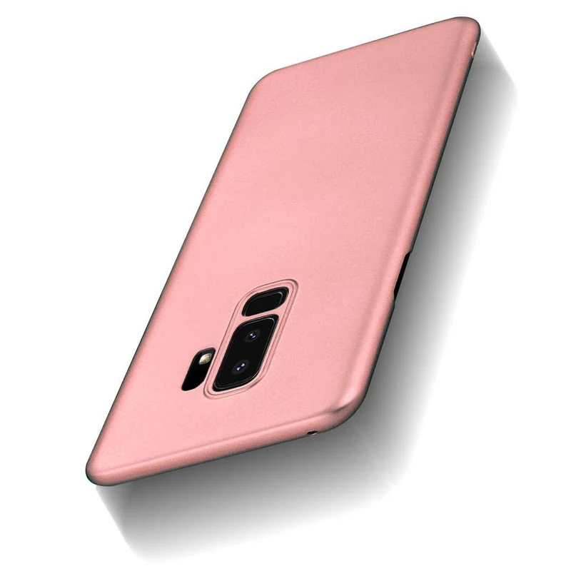 Cadorabo Hülle kompatibel mit Samsung Galaxy S9 PLUS Hard Case Schutzhülle in Metall Optik gegen Kratzer und Stöße