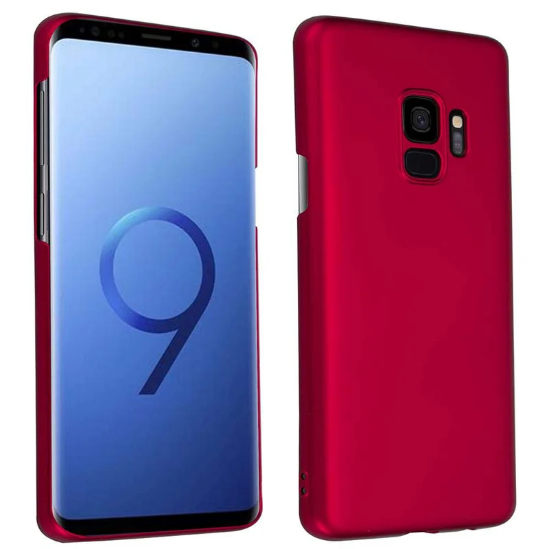 Cadorabo Hülle kompatibel mit Samsung Galaxy S9 Hard Case Schutzhülle in Metall Optik gegen Kratzer und Stöße