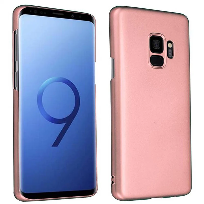 Cadorabo Hülle kompatibel mit Samsung Galaxy S9 Hard Case Schutzhülle in Metall Optik gegen Kratzer und Stöße