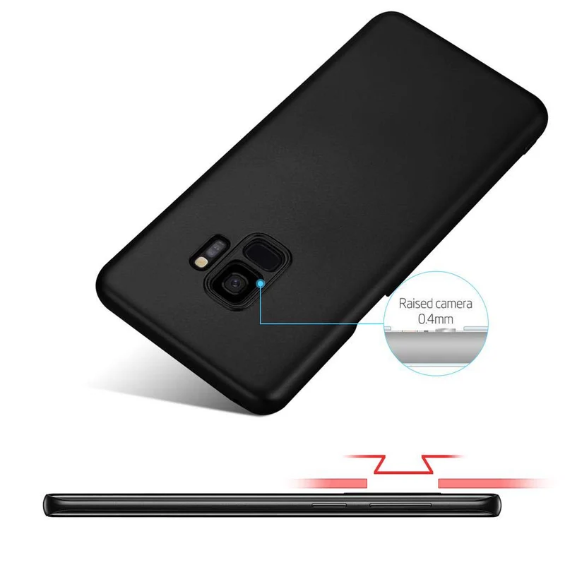 Cadorabo Hülle kompatibel mit Samsung Galaxy S9 Hard Case Schutzhülle in Metall Optik gegen Kratzer und Stöße